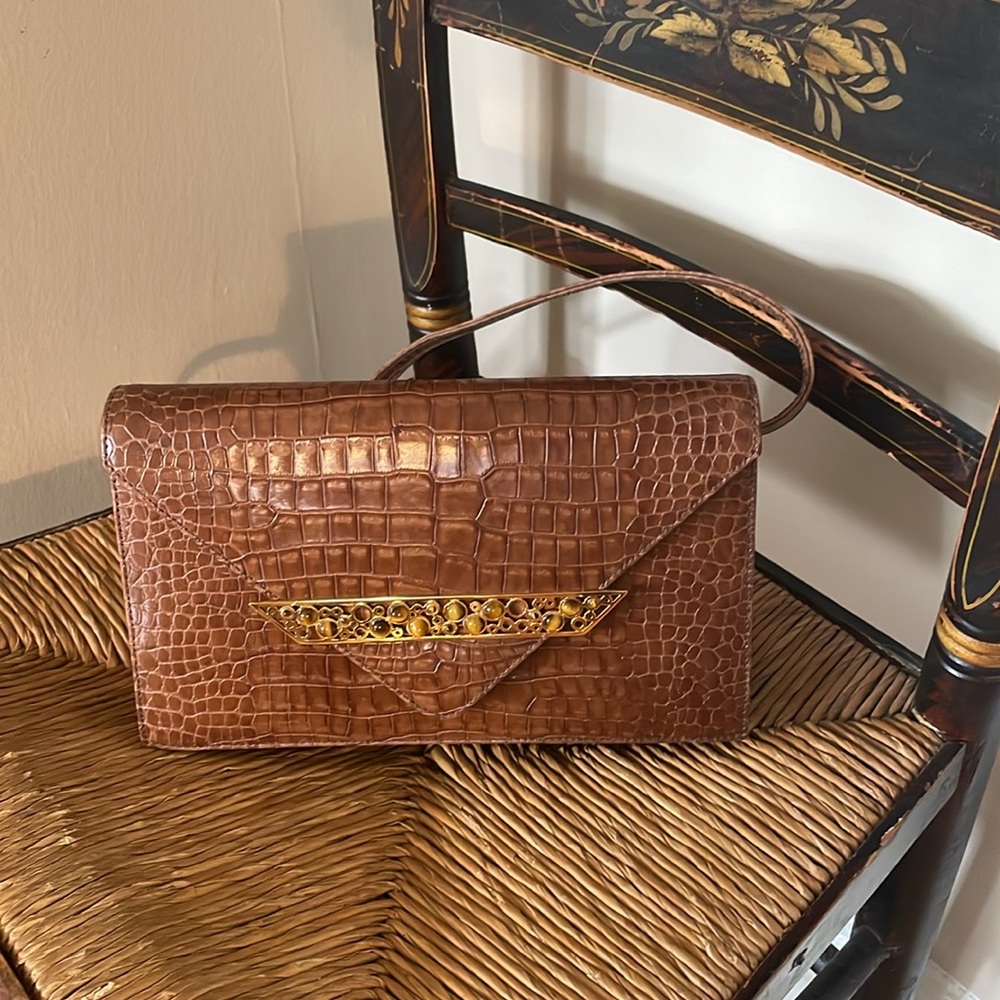 Ashneil Crossbody Purse with Chain Strap • Width 9.5” • Excellent Condition